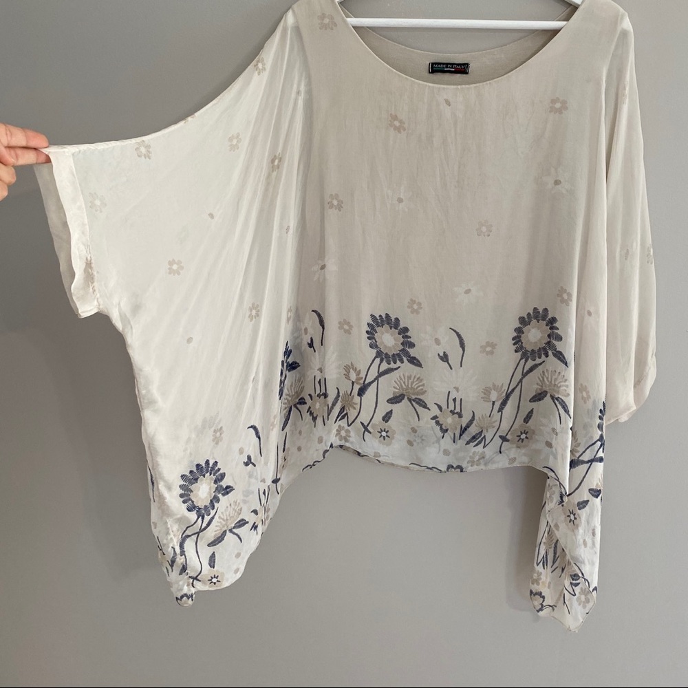 Made in Italy -Silk and Rayon Blend Blouse